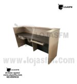 Secretaria balcão 240x70 em madeira produto novo com direito entrega e montagem