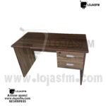 Secretaria em madeira com bloco de gaveta fixo medida 120x60 produto novo com direito entrega e montagem