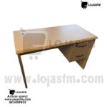 Secretaria em madeira com bloco de gaveta fixo medida 140x60 produto novo com direito entrega e montagem