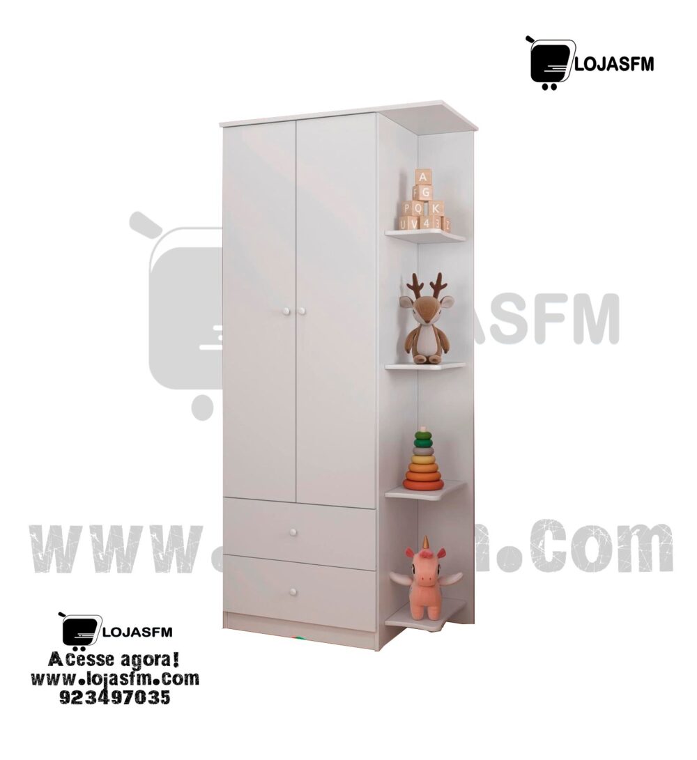 Roupeiro com 2 porta e 2 gaveta produto novo com direito entrega e montagem - Image 1