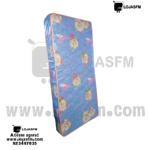 Colchão de solteiro medida 190x90 cor azul de mola produto novo com direito entrega ao domicilio
