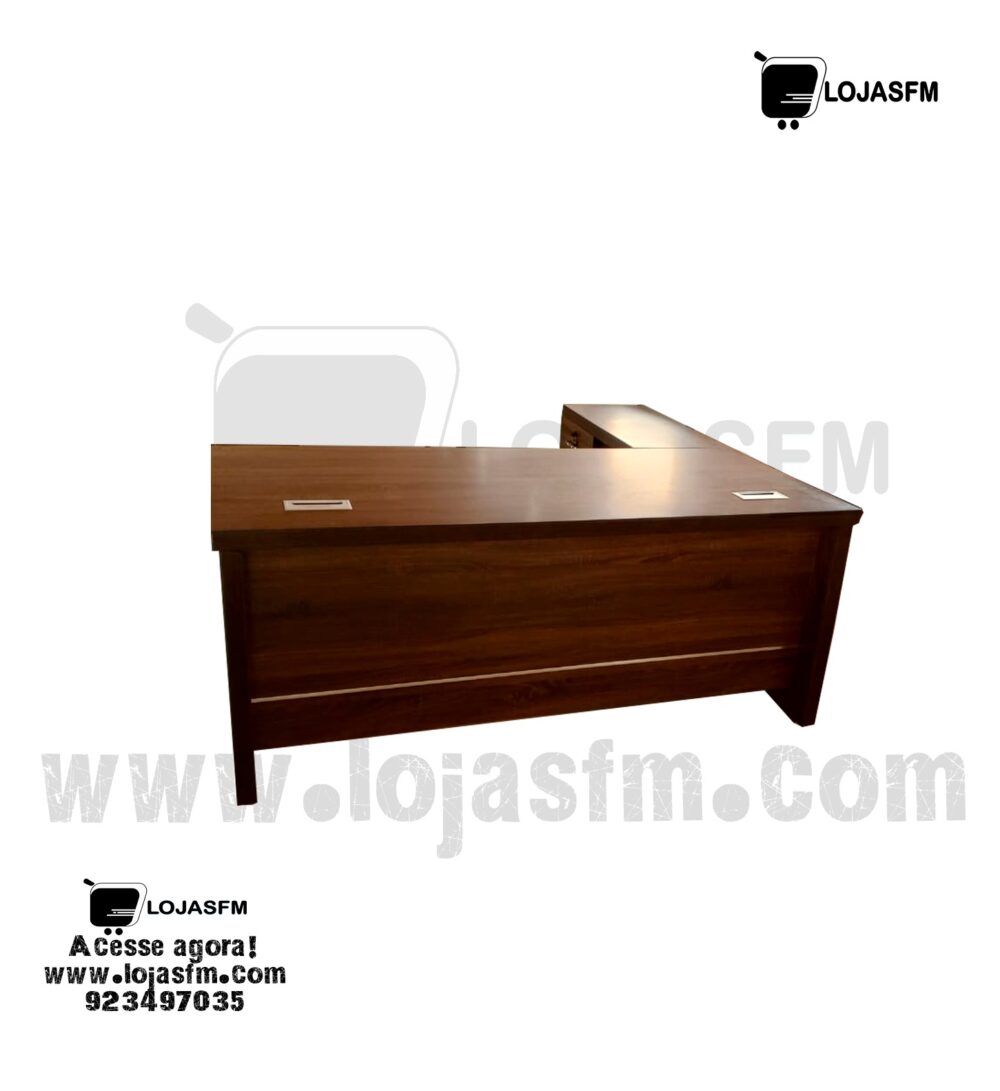 Secretaria L em madeira produto novo com direito entrega e montagem - Image 1