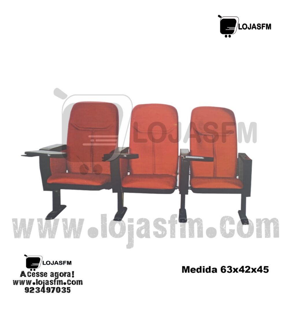 Imagem do WhatsApp de 2025-05-26 à(s) 07.49.46_5a86282e Cadeira de anfiteatro em tecido vermelho com palmatoria armação em ferro medida 63x42x45 produto novo com direito entrega e montagem - Image 1