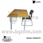 Mesa para professor medida 120x60x75 produto novo com direito entrega e montagem