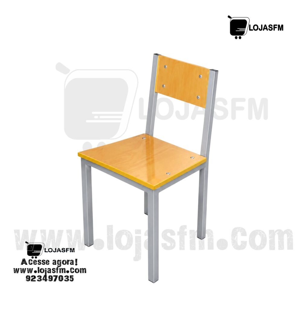 Cadeira Escolar para Adulto com Estrutura Metálica – Resistente e Confortável - Image 1
