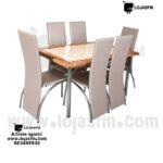 Mesa de Jantar 6 Lugares com Tampo Marmorizado – Moderna e Elegante