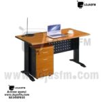 Secretária com Bloco Rodado – 160x70 cm de Estilo e Organização para Seu Escritório