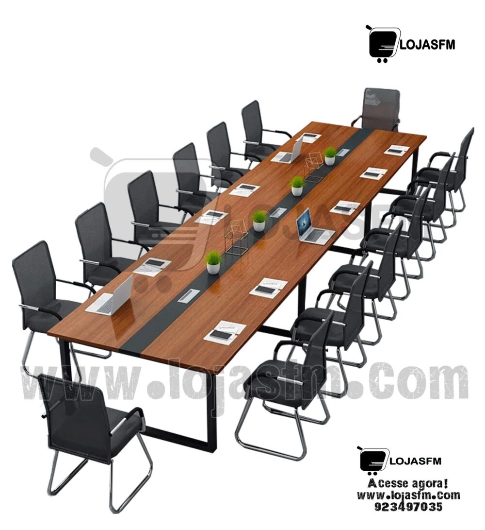Mesa de Reunião Executiva – 16 Lugares 480x120cm - Image 1