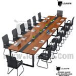 Mesa de Reunião Executiva – 16 Lugares 480x120cm