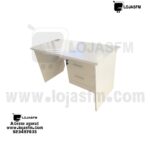 Secretária Branca com Bloco Fixo – 120x60cm | Grande Promoção!