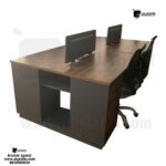 Secretária Ilha 4 Lugares – Estação de Trabalho 240×120cm com Gavetas e Montagem Inclusa - Image 2