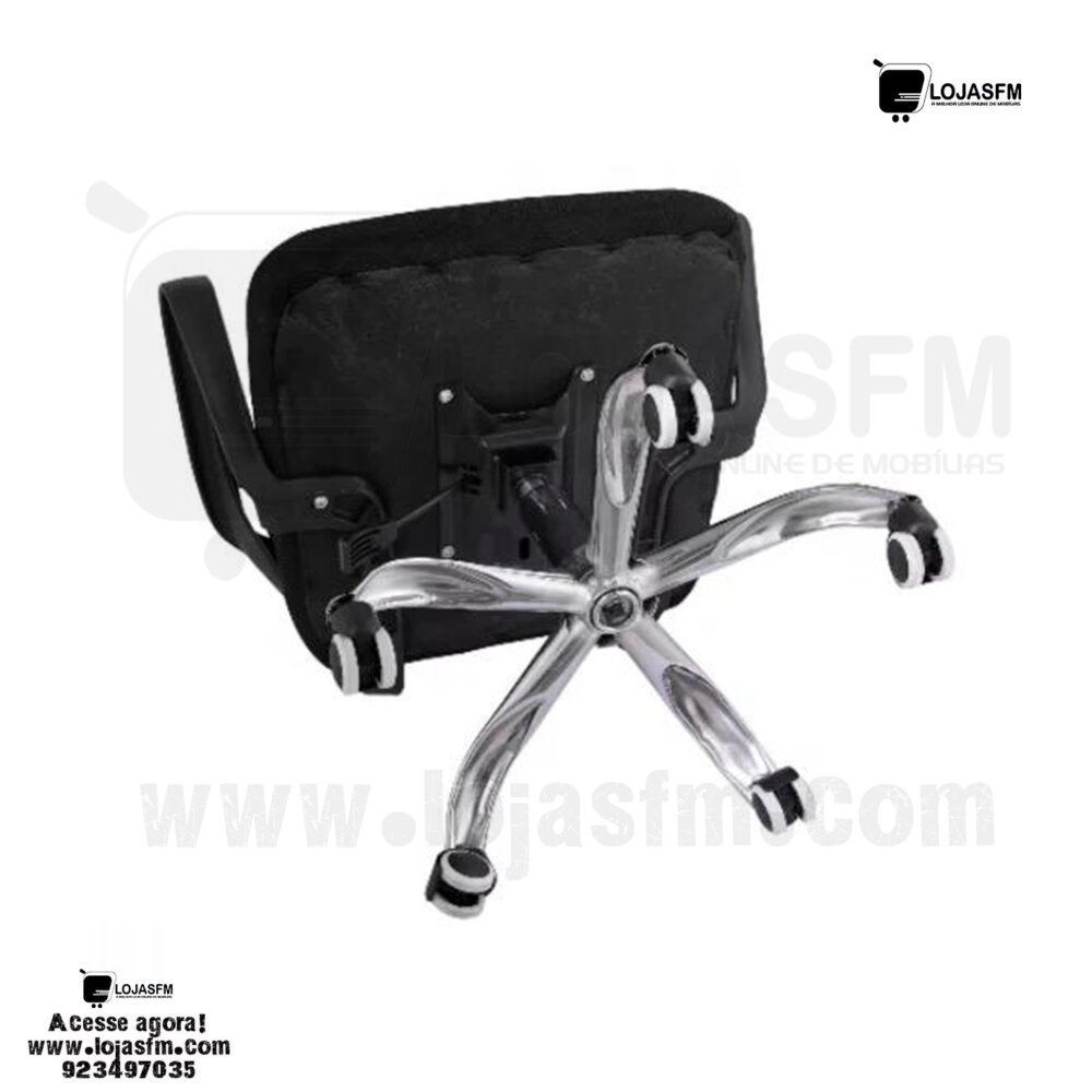 Cadeira Ergonômica com Encosto em Tela e Base Cromada – Conforto e Estilo para Seu Espaço de Trabalho - Image 3