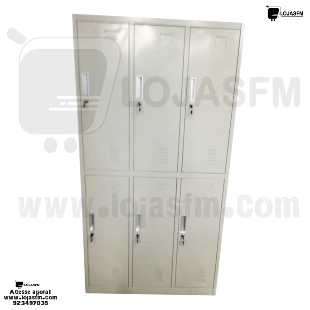 c6 02 🔐 Cacifo Metálico com 6 Portas | Super Promoção - Image 2