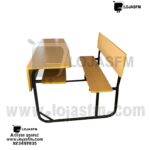 🪑 Carteira Escolar Dupla Integrada – Estrutura Metálica Preta produto novo com entrega e montagem