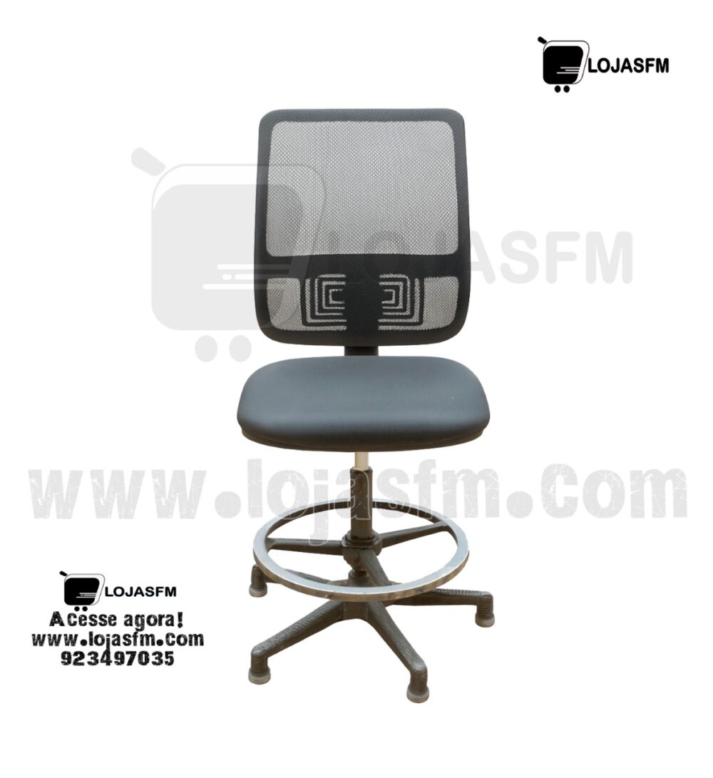 Cadeira de Laboratório Ergonômica com Apoio para os Pés – Produto Novo com Entrega e Montagem - Image 1