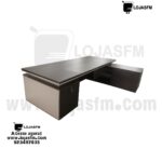 Secretária Executiva em L Top de Gama – 270x120cm | Estrutura 100% Madeira | Entrega e Montagem