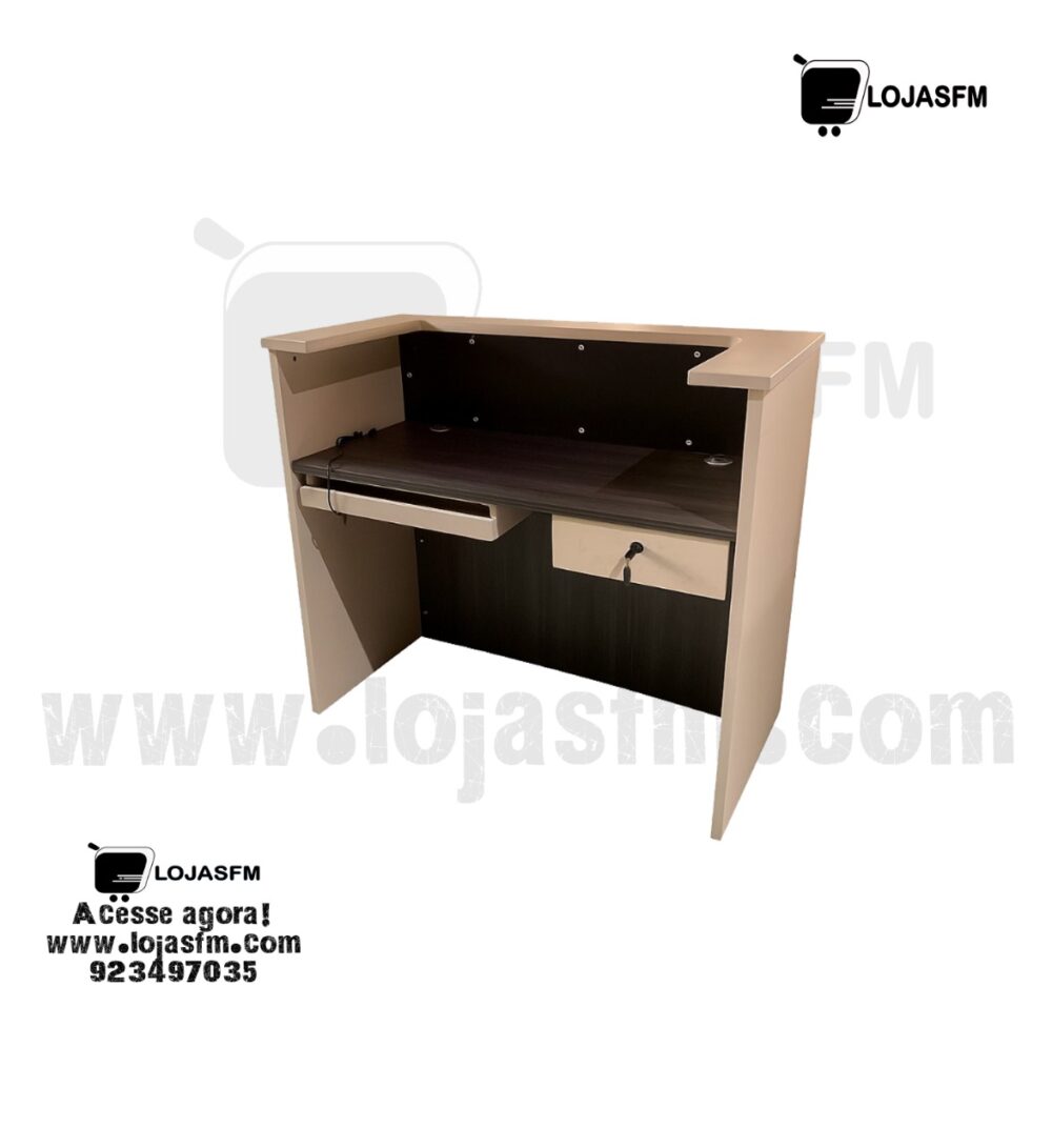 Secretária de Balcão 120x60cm – Atendimento Profissional | Entrega e Montagem - Image 2