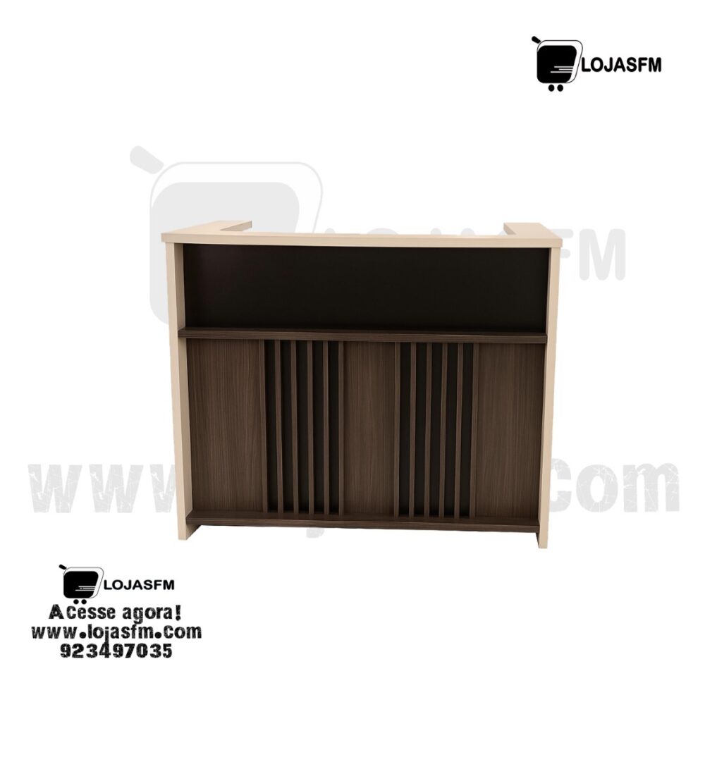Secretária de Balcão 120x60cm – Atendimento Profissional | Entrega e Montagem - Image 1