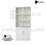 Armário Vitrine  170x90 – Porta de Vidro e Compartimento Fechado com Chave