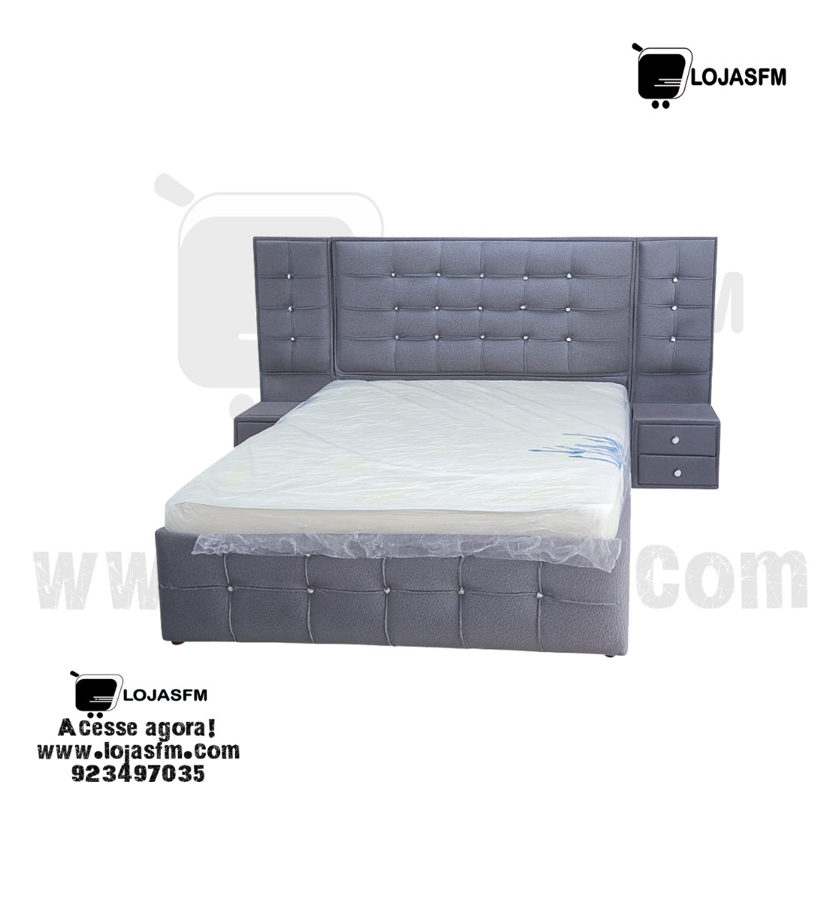 Imagem do WhatsApp de 2025-11-03 à(s) 06.15.39_a23ec867 🛏️ Cama King 200x180 com Cabeceira Estofada, 2 Mesas de Cabeceira e Colchão de Molas | Entrega e Montagem Inclusas - Image 1