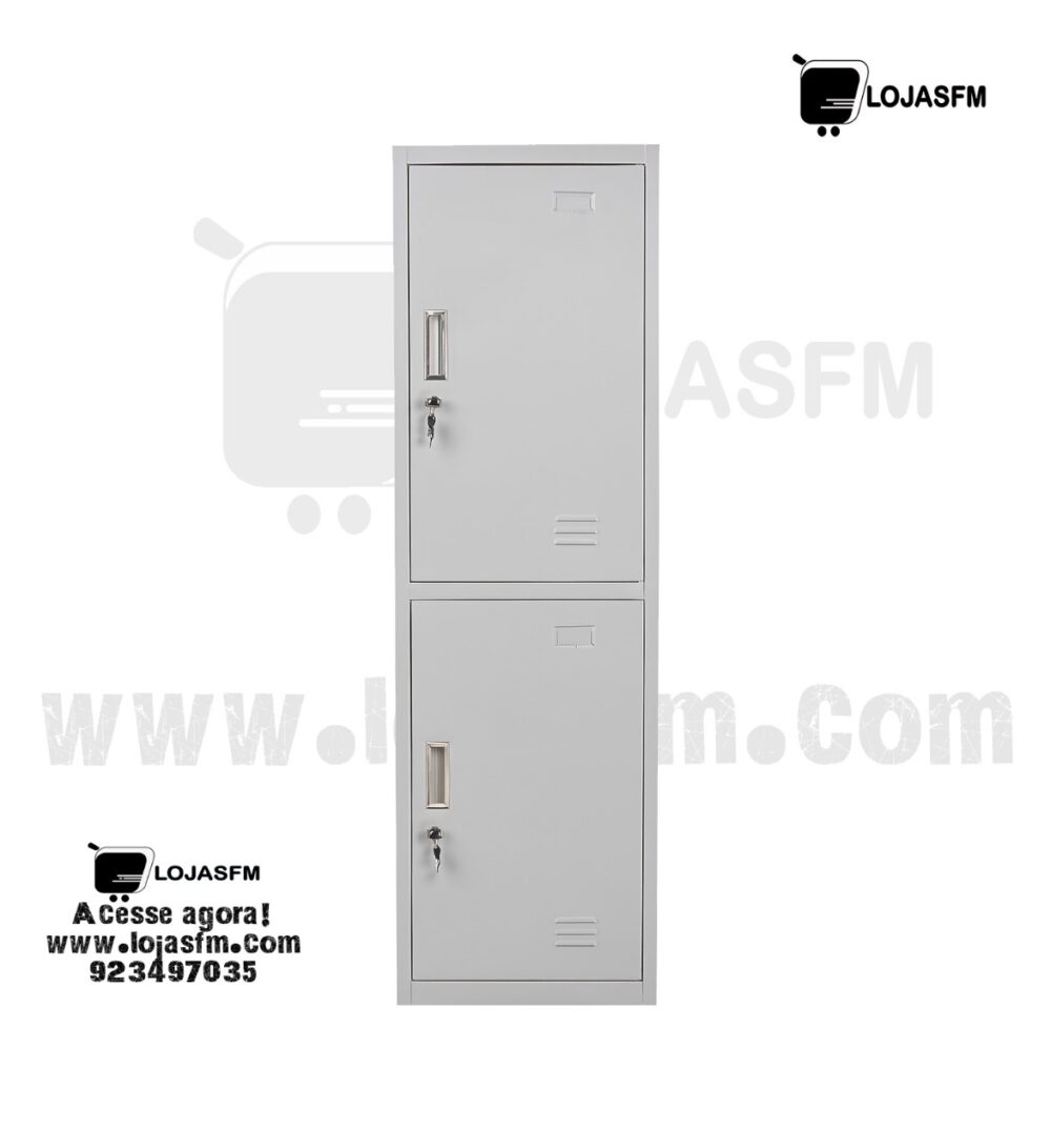 Imagem do WhatsApp de 2025-11-05 à(s) 05.57.09_e547e13f Cacifo metálico com 2 Portas – 180x45 cm com Chave, e Montagem Inclusa - Image 1