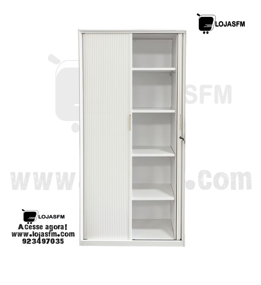 Armário Metálico com Portas persiana – 4 Prateleiras | Entrega e Montagem Inclusas - Image 2