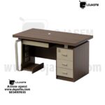 Secretaria de Escritório Executiva com 3 Gavetas medida 140x70– Design Moderno e Montagem Inclusa