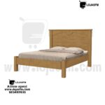 Cama Casal Madeira Maciça 190x140 com Cabeceira Decorativa – Entrega e Montagem Inclusas