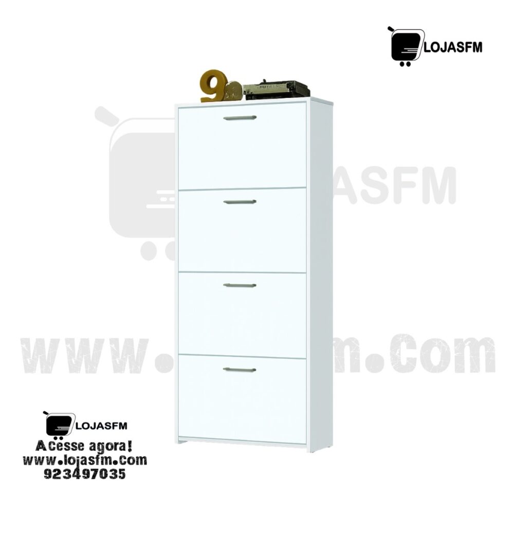 Sapateira Vertical com 4 Gavetas Basculantes – Entrega e Montagem Inclusas - Image 1