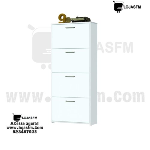 Sapateira Vertical com 4 Gavetas Basculantes – Entrega e Montagem Inclusas