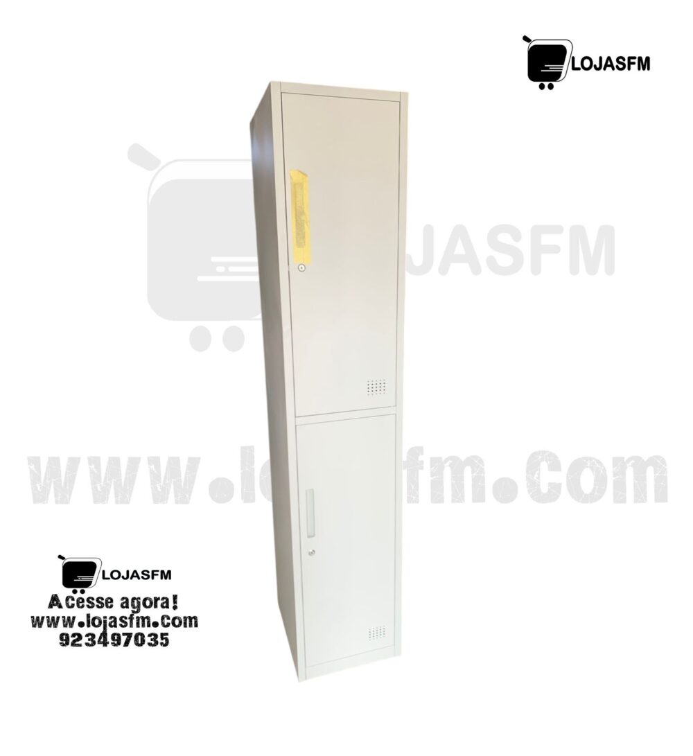 Cacifo Metálico Cinza com Espelhos e Fecho | Entrega e Montagem Incluídas - Image 1