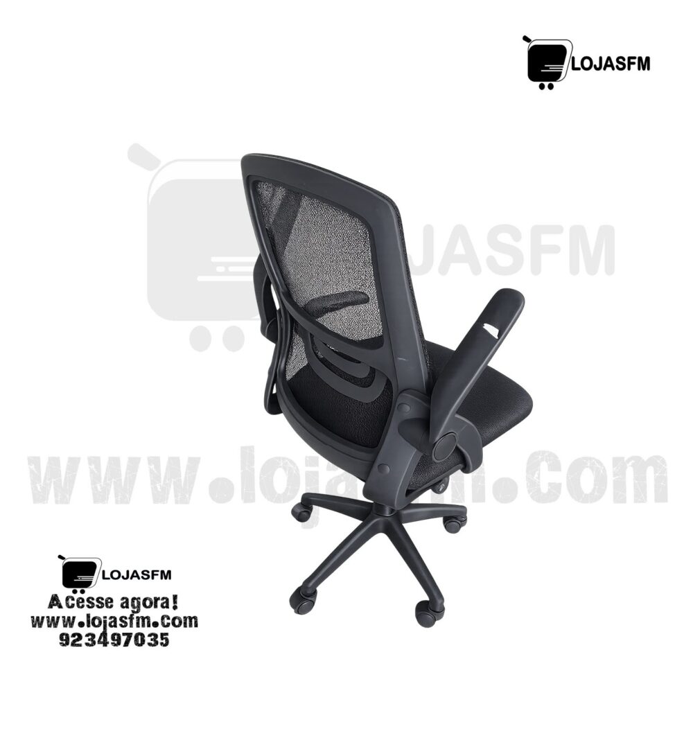 Cadeira de Escritório Ergonômica com Encosto em Tela – Preta | Entrega e Montagem Incluídas - Image 2