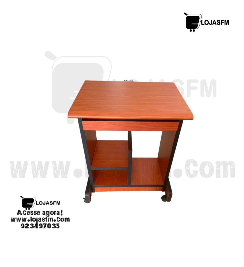 Mesa de Computador Compacta com Rodízios – Entrega e Montagem Incluídas - Image 1