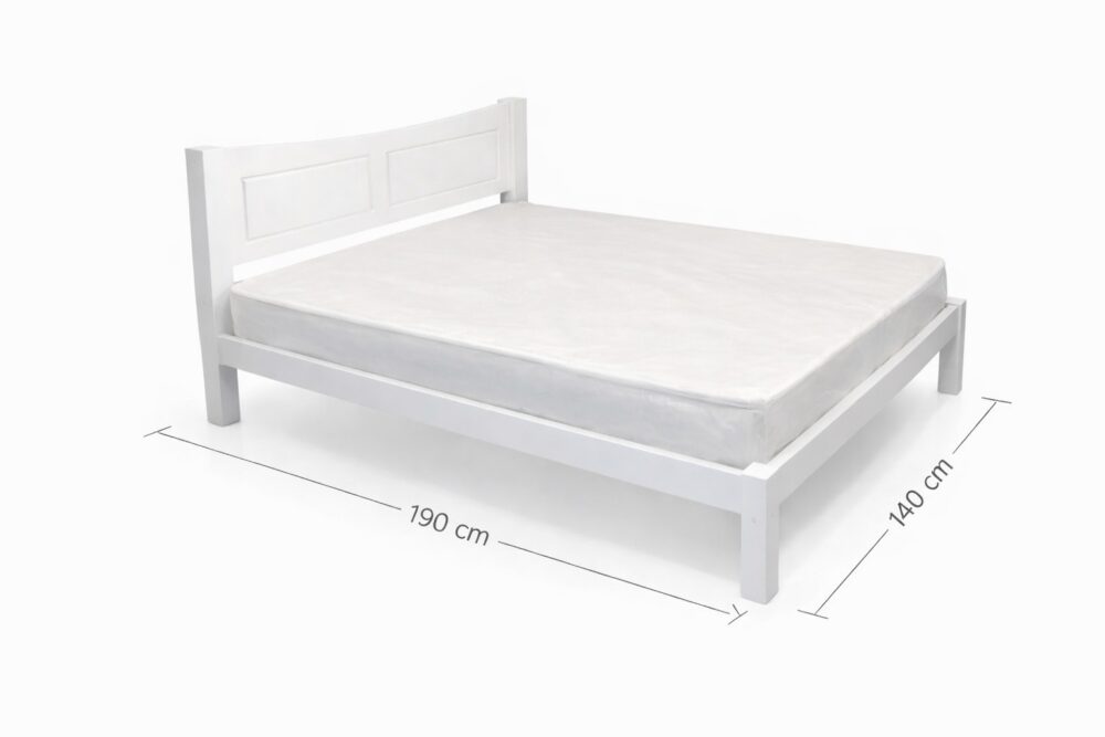 Cama Casal Branca 190x140 cm com Entrega e Montagem - Image 2