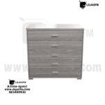 Cómoda Cinza com 5 Gavetas – 90cm x 80cm