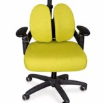 Cadeira giratória de Escritório Ergonómica com Apoio de Cabeça e Encosto Duplo – Conforto Profissional