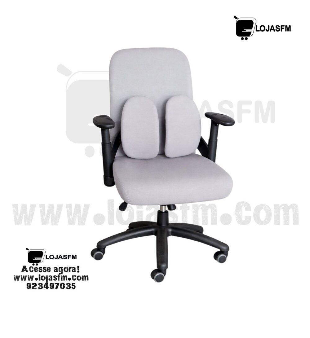 Cadeira giratória de Escritório Ergonómica com Encosto Duplo – Conforto e Suporte para Escritório - Image 1