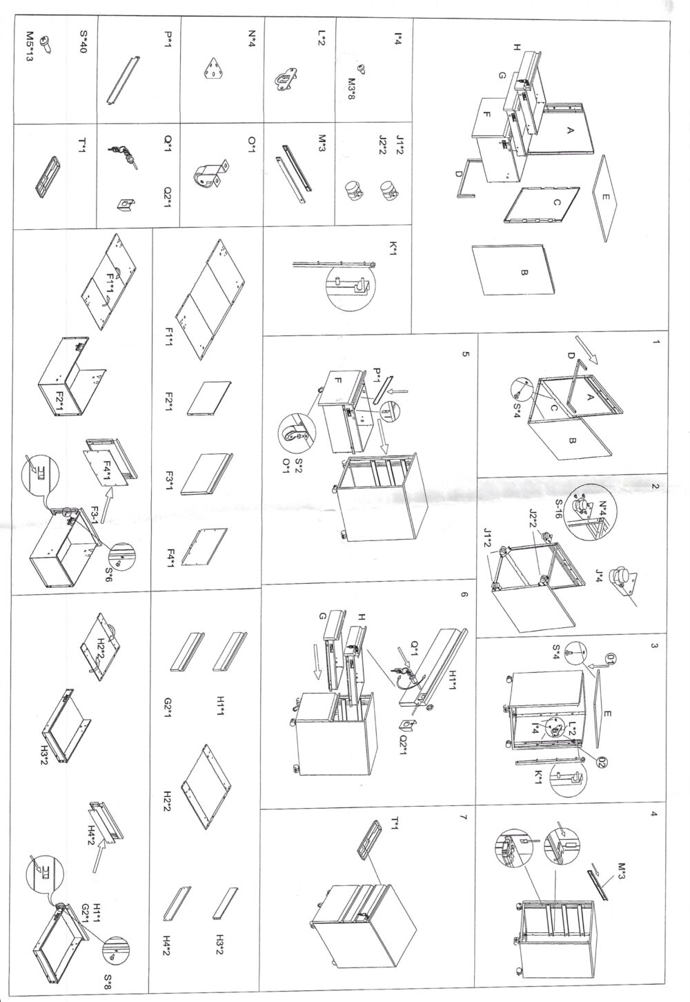 Bloco de Gaveta com Estrutura Metálica Branca – 3 Gavetas com Rodas e Fechadura - Image 3
