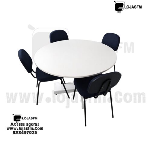 Mesa Oval 90x90 cm – Entrega e Montagem Inclusas