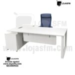 Secretária Executiva em L com Armário Integrado Branco – Design Moderno com Entrega e Montagem