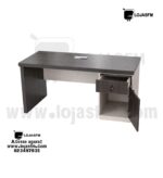 Secretária de Escritório 140x70 com Gaveta e Armário – Design Moderno em Madeira | Entrega e Montagem Inclusa - Image 3