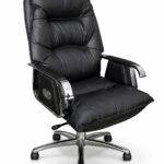 Cadeira giratória Executiva Reclinável de Escritório com Apoio para Pés – Conforto Premium
