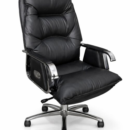 Cadeira giratória Executiva Reclinável de Escritório com Apoio para Pés – Conforto Premium