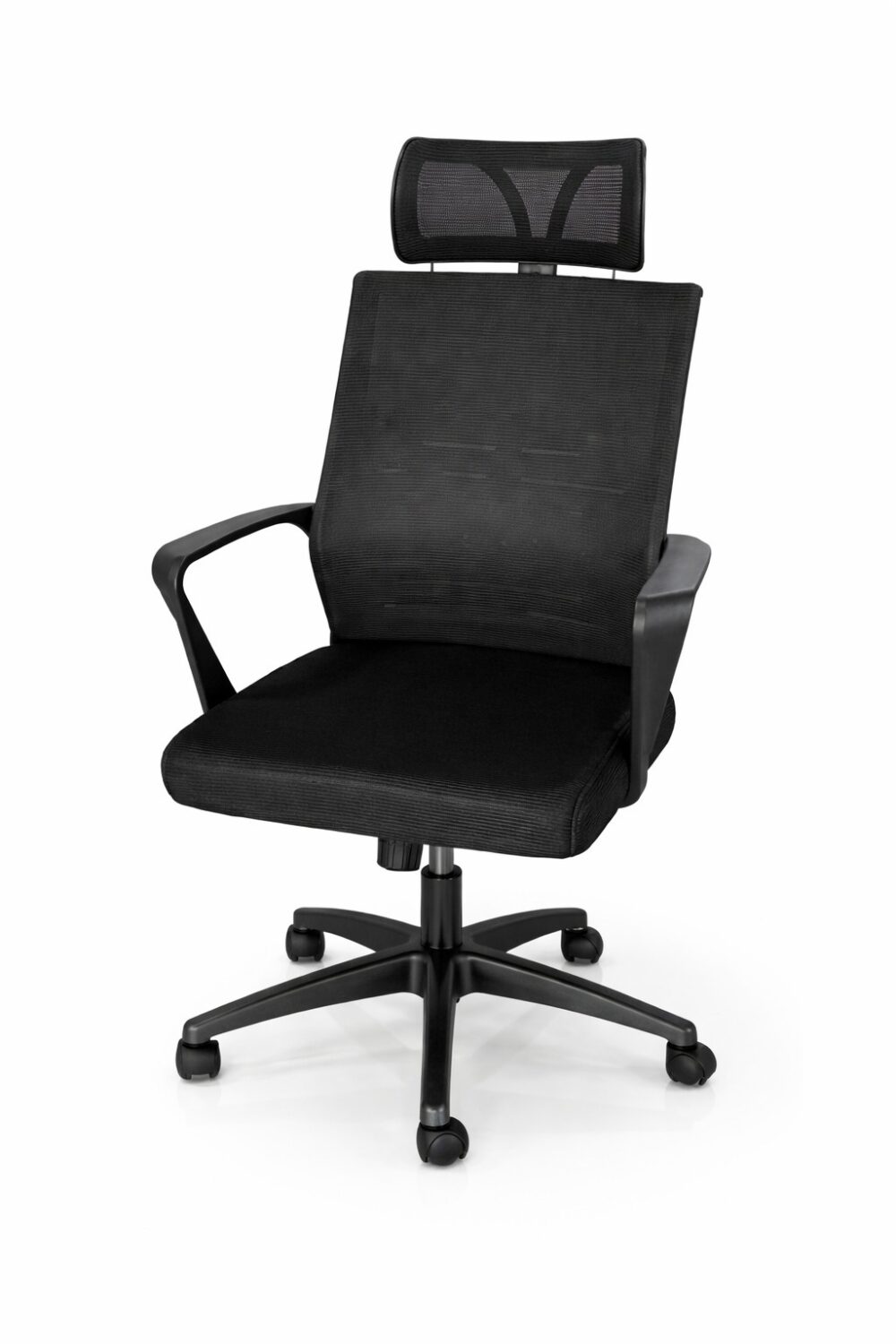 Cadeira giratória Executiva Ergonómica com Apoio de Cabeça em Tela Mesh – Regulável com Rodas | Entrega e Montagem Inclusa - Image 1