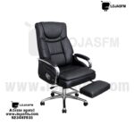 Cadeira giratória Executiva Reclinável de Luxo com Apoio para Pés – Ergonómica em Couro Sintético | Entrega e Montagem Inclusa