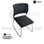 Cadeira de Escritório Fixa com Base Metálica Cromada – Conforto e Design Moderno