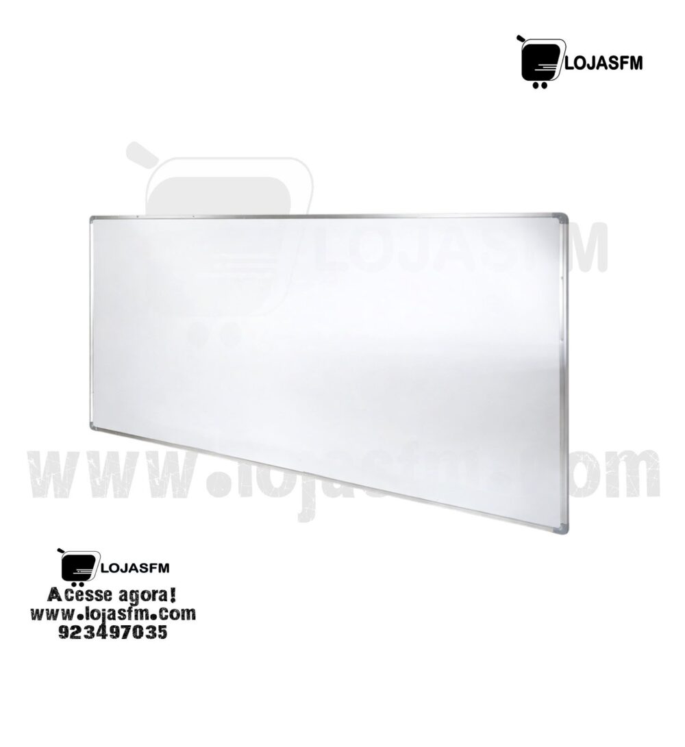 Quadro Branco 200x100 cm com Moldura em Alumínio – Ideal para Escritórios e Salas de Aula - Image 1