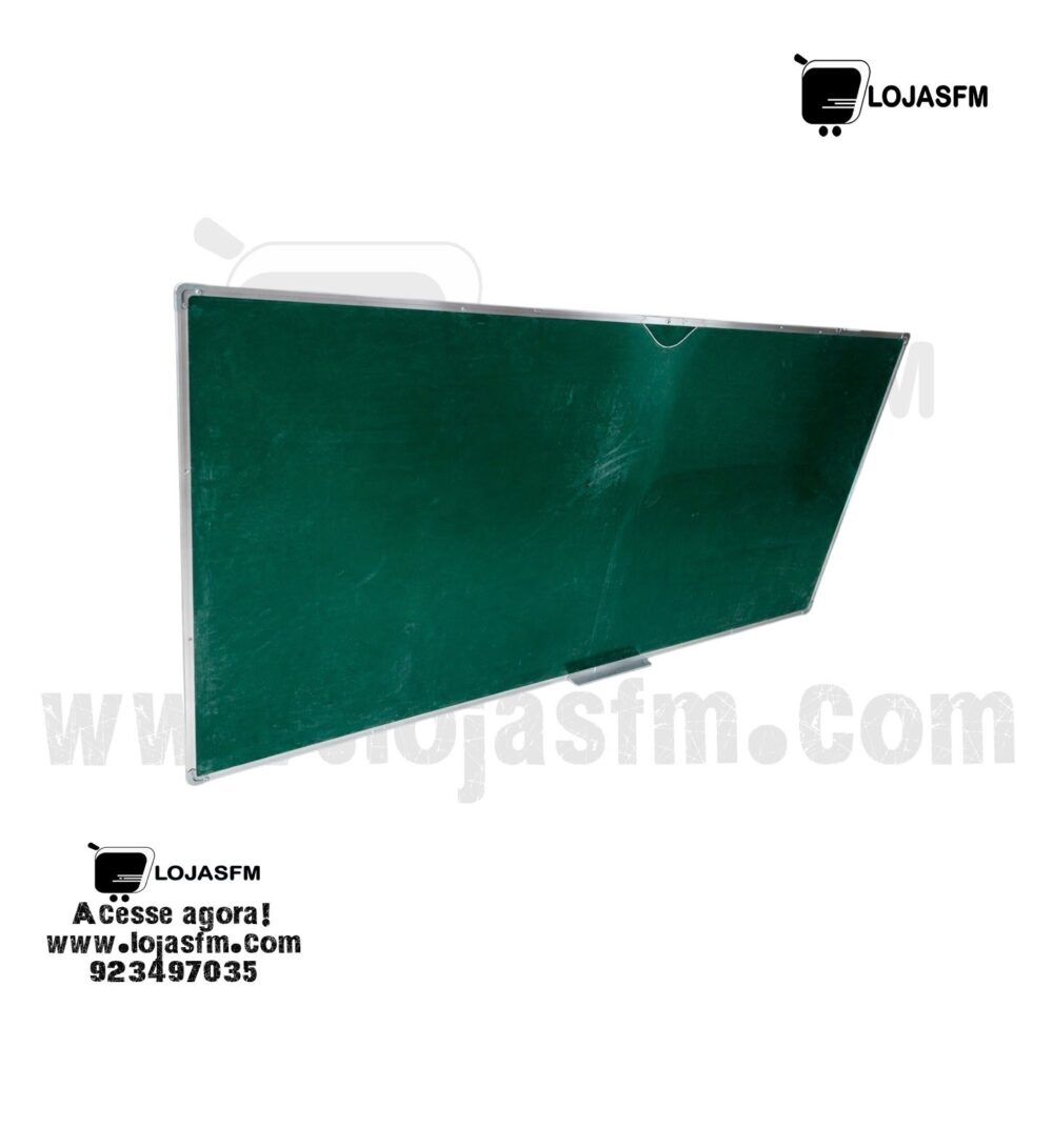 25-03-2026-19 Quadro Verde 200x100 cm com Moldura em Alumínio – Ideal para Escolas e Escritórios - Image 1