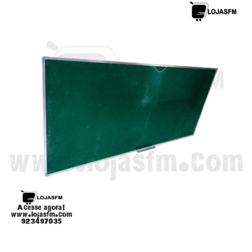 Quadro Verde 200x100 cm com Moldura em Alumínio – Ideal para Escolas e Escritórios