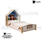 Cama Infantil Casinha Fazendinha 190x90 em MDF – Design Lúdico (Sem Colchão) com Entrega e Montagem